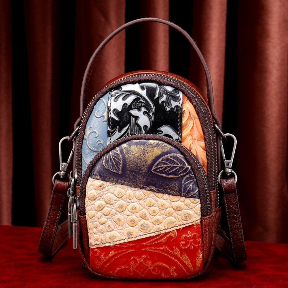 Leather Cross Body Patchwork Bag